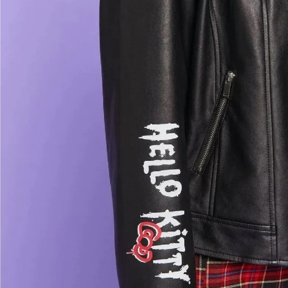 Hello kitty forever21 Moto jacket size small. NWT. - Picture 6 of 8